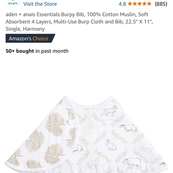 Set of 6 burp clothes, 5 bibs, 2 swaddling blankets - Picture 9 of 12